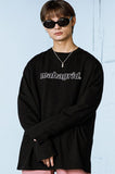 mahagrid (マハグリッド) OUTLINE LOGO LS TEE [BLACK]