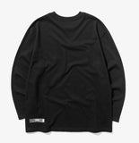 mahagrid (マハグリッド) OUTLINE LOGO LS TEE [BLACK]