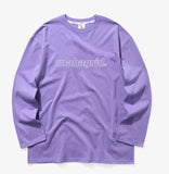 mahagrid (マハグリッド) OUTLINE LOGO LS TEE [PURPLE]