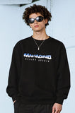 mahagrid (マハグリッド) WAVY LOGO CREWNECK [BLACK]