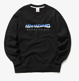 mahagrid (マハグリッド) WAVY LOGO CREWNECK [BLACK]