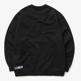 mahagrid (マハグリッド) WAVY LOGO CREWNECK [BLACK]