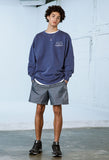 mahagrid (マハグリッド)  LICENSE PIGMENT CREWNECK [NAVY]