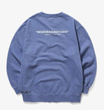 mahagrid (マハグリッド)  LICENSE PIGMENT CREWNECK [NAVY]