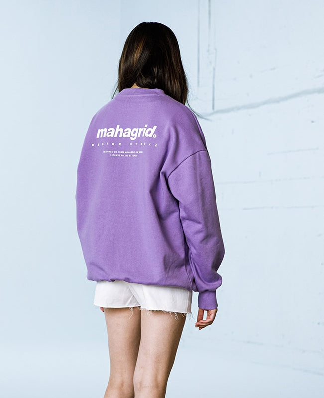 mahagrid (マハグリッド)   ORIGIN LOGO CREWNECK [PURPLE]