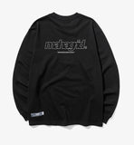 mahagrid (マハグリッド)  BACK THIRD LOGO LS TEE [BLACK]