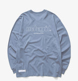 mahagrid (マハグリッド)  BACK THIRD LOGO LS TEE [BLUE]