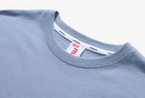 mahagrid (マハグリッド)  BACK THIRD LOGO LS TEE [BLUE]