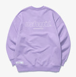 mahagrid (マハグリッド)  BACK THIRD LOGO CREWNECK [PURPLE]