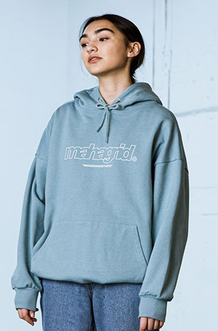 mahagrid (マハグリッド)    THIRD LOGO HOODIE [MINT]