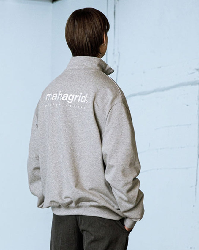 mahagrid (マハグリッド) HALF ZIP SWEAT SHIRTS [GREY]