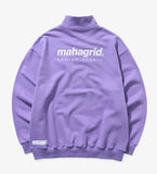 mahagrid (マハグリッド) HALF ZIP SWEAT SHIRTS [PURPLE]