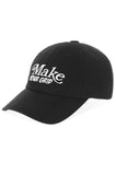 mahagrid (マハグリッド)   MAKE YOUR GRID WASHED B.B CAP [BLACK]