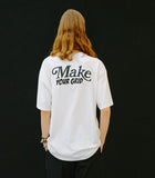 mahagrid (マハグリッド)    MAKE YOUR GRID TEE [WHITE]