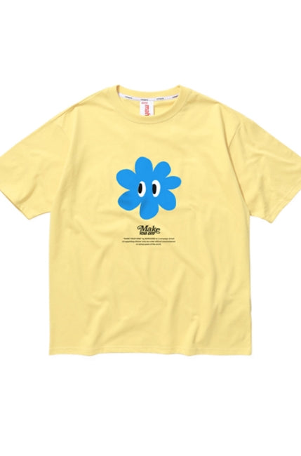 mahagrid (マハグリッド)  FLOWER TEE [YELLOW]