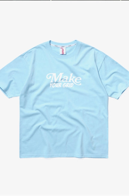 mahagrid (マハグリッド)  MY LOGO TEE [SKY BLUE]