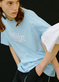 mahagrid (マハグリッド)  MY LOGO TEE [SKY BLUE]