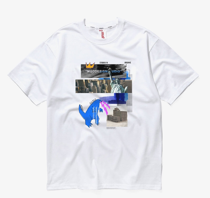 mahagrid (マハグリッド)  GRRR TEE [WHITE]