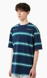 mahagrid (マハグリッド)  4 COLORS STRIPED TEE [NAVY]