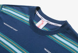 mahagrid (マハグリッド)  4 COLORS STRIPED TEE [NAVY]