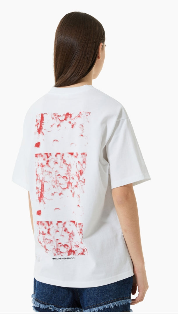 mahagrid (マハグリッド)    MASS TEE [WHITE]