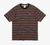 mahagrid (マハグリッド)  5 COLORS STRIPED TEE [WINE]