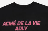 アクメドラビ(acme' de la vie) MULTI LOGO SWEATSHIRT BLACK