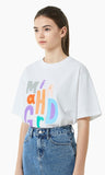 mahagrid (マハグリッド)   COLOR MIX TEE [WHITE]