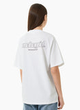 mahagrid (マハグリッド)   RAINBOW REFLECTIVE THIRD LOGO TEE [WHITE]