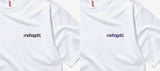 mahagrid (マハグリッド)   RAINBOW REFLECTIVE THIRD LOGO TEE [WHITE]