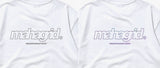 mahagrid (マハグリッド)   RAINBOW REFLECTIVE THIRD LOGO TEE [WHITE]