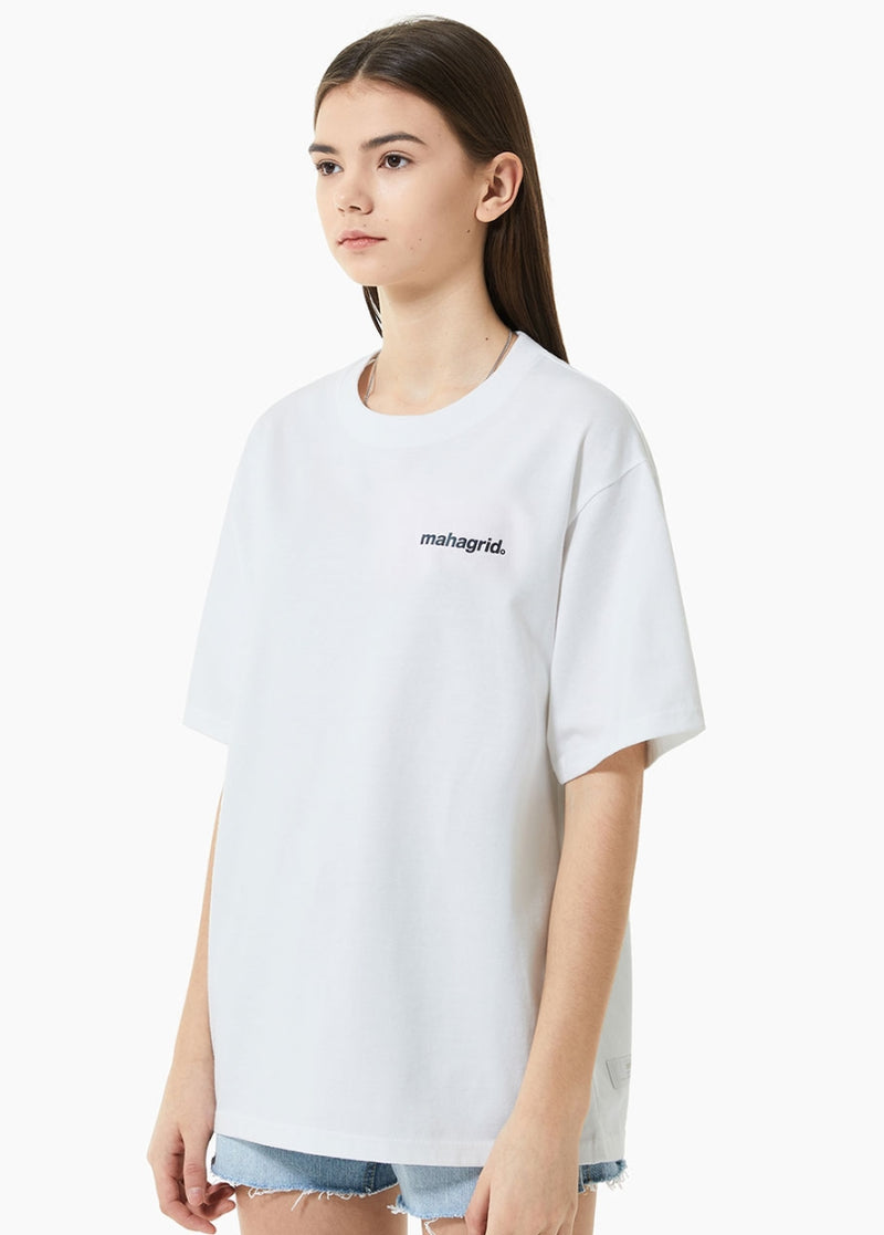 mahagrid (マハグリッド) RAINBOW REFLECTIVE LOGO TEE [WHITE]