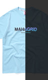 mahagrid (マハグリッド)  RAINBOW REFLECTIVE SHATTER LOGO TEE [SKY BLUE]