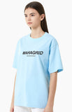 mahagrid (マハグリッド)  RAINBOW REFLECTIVE SHATTER LOGO TEE [SKY BLUE]