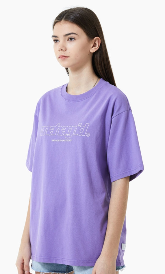 mahagrid (マハグリッド)   THIRD LOGO TEE [PURPLE]