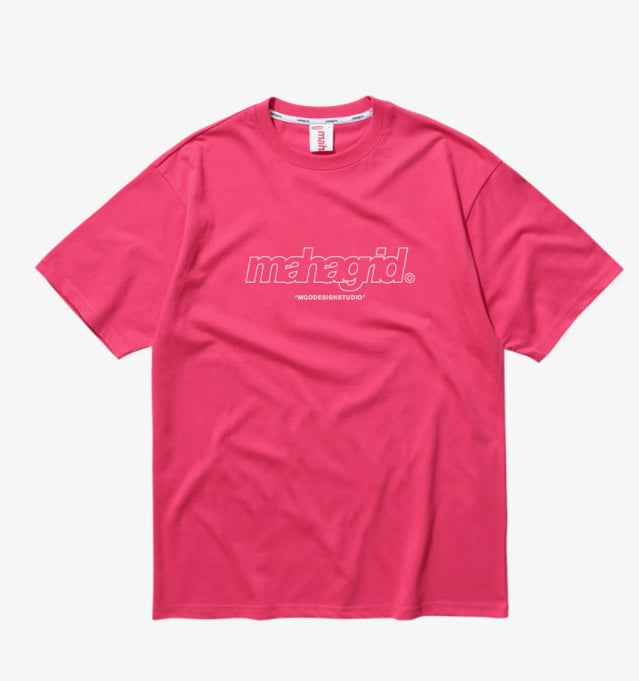 mahagrid (マハグリッド)   THIRD LOGO TEE [PINK]