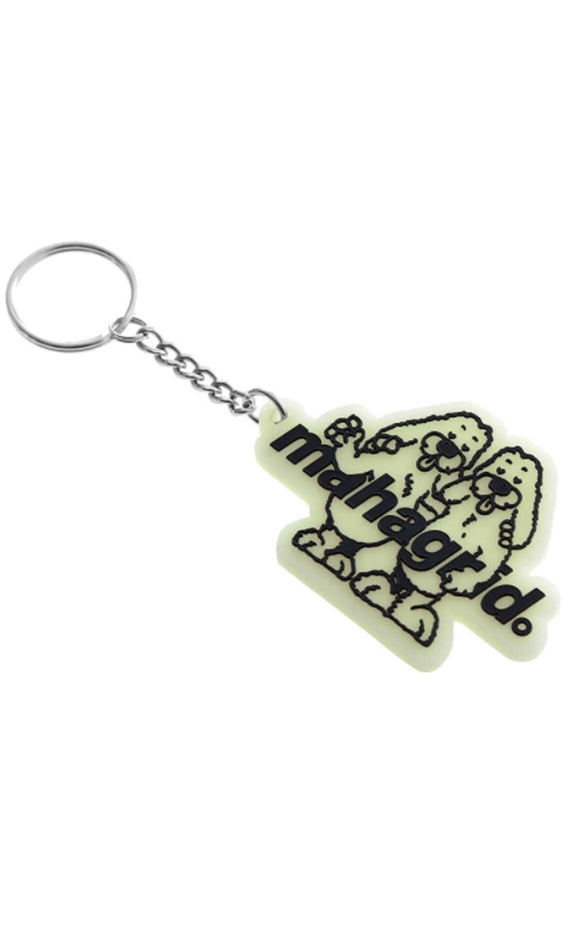 mahagrid (マハグリッド)  TWIN DOGGY KEYRING [WHITE]