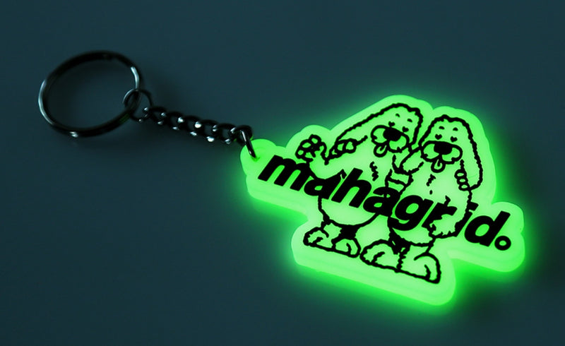 mahagrid (マハグリッド)  TWIN DOGGY KEYRING [WHITE]