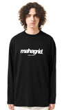 mahagrid (マハグリッド)  MARU LOGO LS TEE [BLACK]