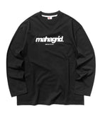 mahagrid (マハグリッド)  MARU LOGO LS TEE [BLACK]