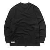 mahagrid (マハグリッド)  MARU LOGO LS TEE [BLACK]