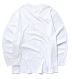 mahagrid (マハグリッド)   MARU LOGO LS TEE [WHITE]