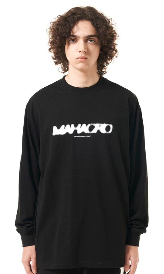 mahagrid (マハグリッド)    MULTI DOT LS TEE [BLACK]