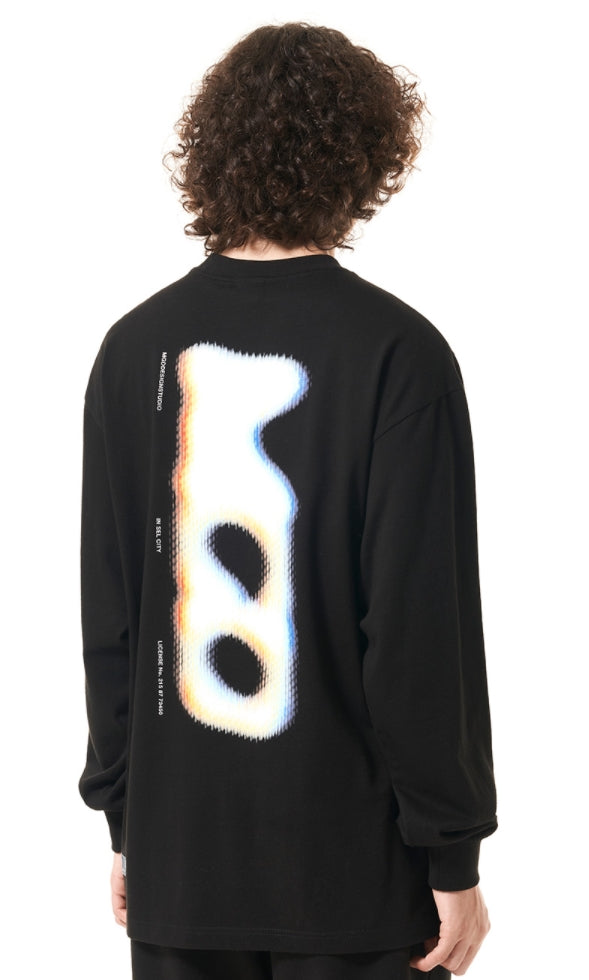 mahagrid (マハグリッド)    MULTI DOT LS TEE [BLACK]