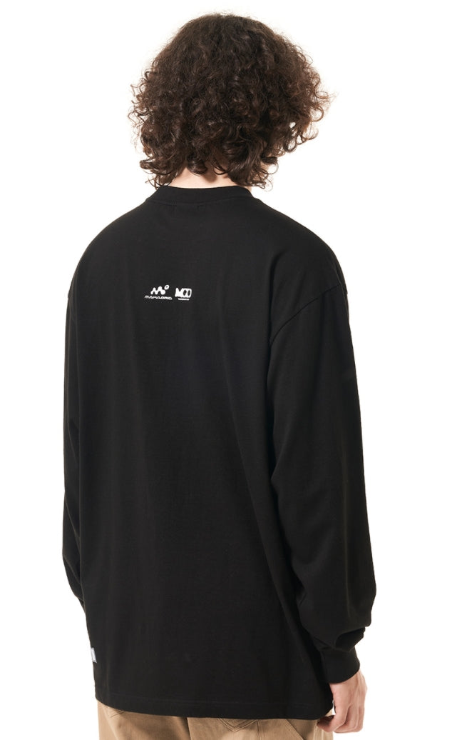 mahagrid (マハグリッド)   BIG BROTHER LS TEE [BLACK]