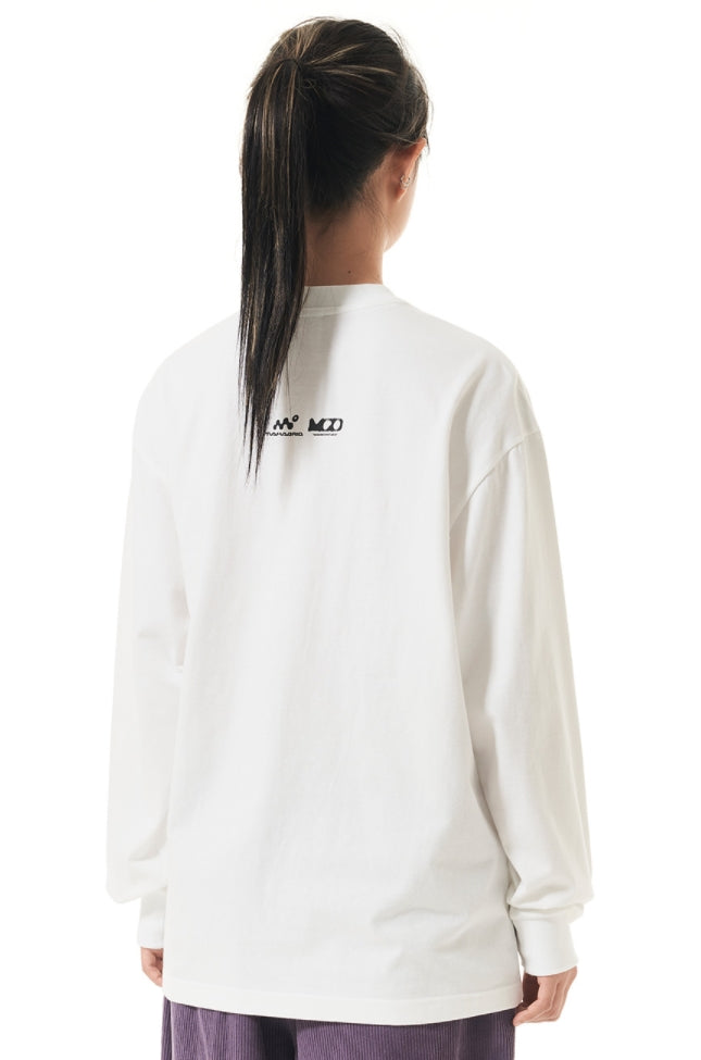 mahagrid (マハグリッド)   BIG BROTHER LS TEE [WHITE]