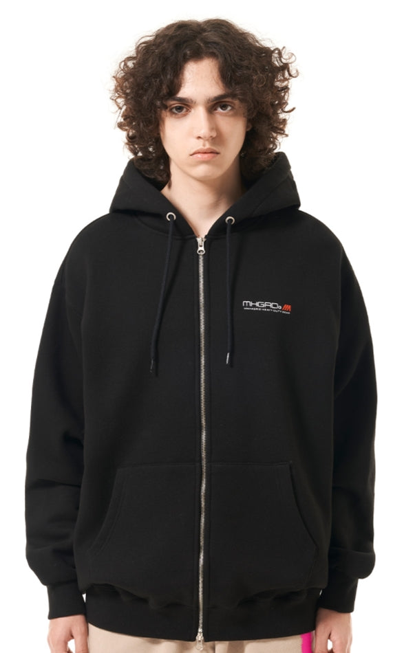 mahagrid (マハグリッド) GARAGE LOGO ZIPUP HOODIE [BLACK]