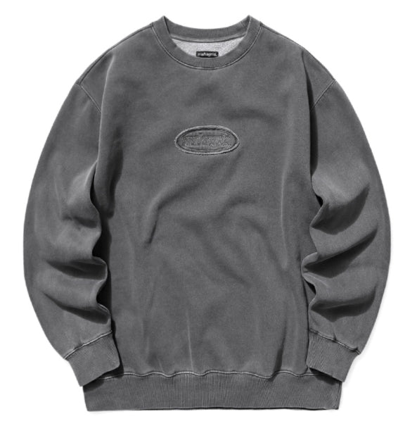 mahagrid (マハグリッド) OVERDYED SWEATSHIRT [CHARCOAL]
