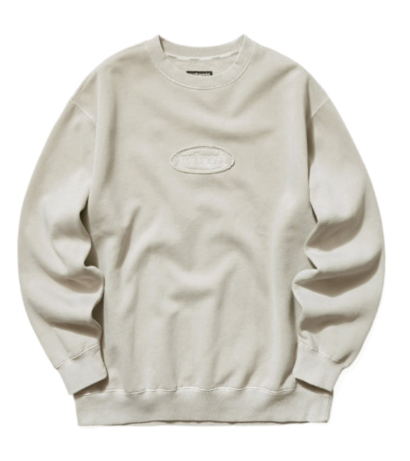 mahagrid (マハグリッド)  OVERDYED SWEATSHIRT [BEIGE]
