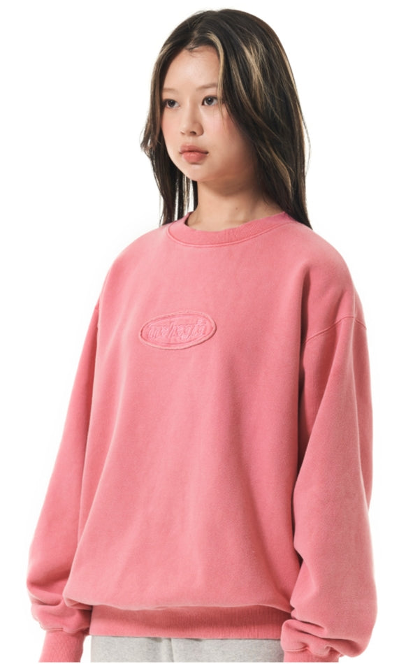 mahagrid (マハグリッド)  OVERDYED SWEATSHIRT [PINK]